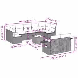 VidaXL 3252962 ensemble de meubles de jardin