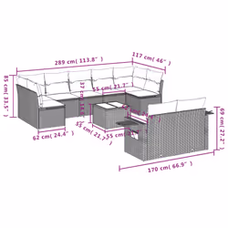 VidaXL 3252965 ensemble de meubles de jardin
