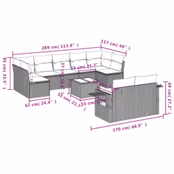 VidaXL 3252970 ensemble de meubles de jardin