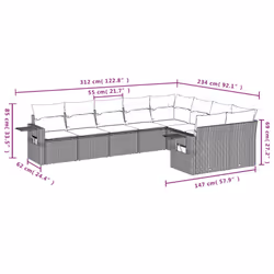 VidaXL 3252972 ensemble de meubles de jardin