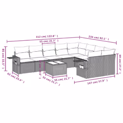 VidaXL 3252973 ensemble de meubles de jardin