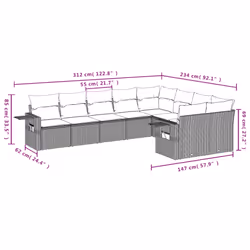 VidaXL 3252977 ensemble de meubles de jardin