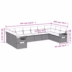 VidaXL 3253003 ensemble de meubles de jardin