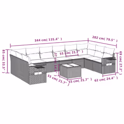 VidaXL 3253009 ensemble de meubles de jardin