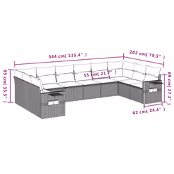 VidaXL 3253010 ensemble de meubles de jardin