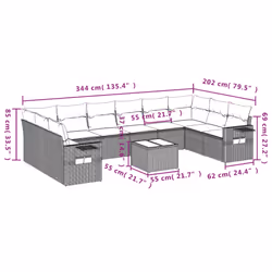 VidaXL 3253015 ensemble de meubles de jardin