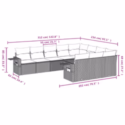 VidaXL 3253023 ensemble de meubles de jardin