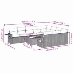 VidaXL 3253025 ensemble de meubles de jardin