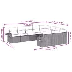 VidaXL 3253027 ensemble de meubles de jardin