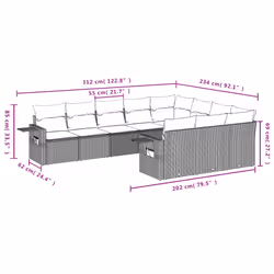 VidaXL 3253032 ensemble de meubles de jardin