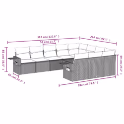 VidaXL 3253037 ensemble de meubles de jardin