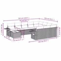 VidaXL 3253066 ensemble de meubles de jardin