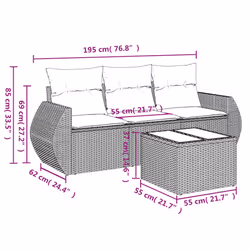 VidaXL 3253399 ensemble de meubles de jardin