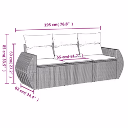 VidaXL 3253403 ensemble de meubles de jardin