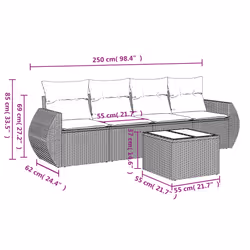 VidaXL 3253412 ensemble de meubles de jardin