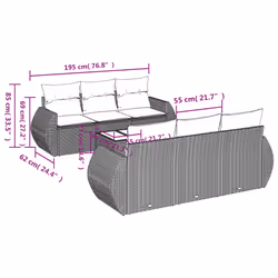 VidaXL 3253447 ensemble de meubles de jardin