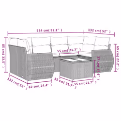 VidaXL 3253457 ensemble de meubles de jardin