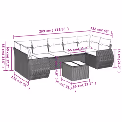 VidaXL 3253476 ensemble de meubles de jardin