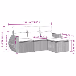 VidaXL 3253603 ensemble de meubles de jardin