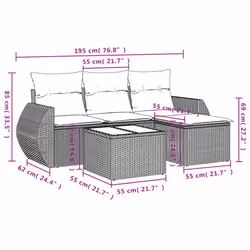 VidaXL 3253615 ensemble de meubles de jardin