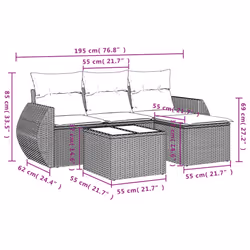 VidaXL 3253617 ensemble de meubles de jardin