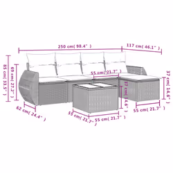 VidaXL 3253623 ensemble de meubles de jardin