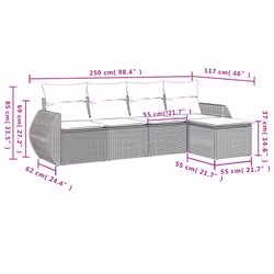 VidaXL 3253640 ensemble de meubles de jardin