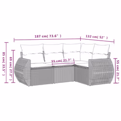 VidaXL 3253645 ensemble de meubles de jardin