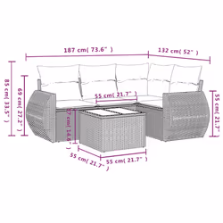 VidaXL 3253649 ensemble de meubles de jardin