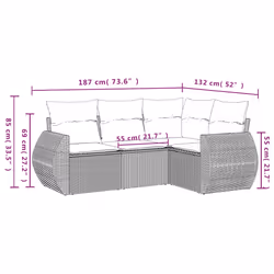 VidaXL 3253653 ensemble de meubles de jardin