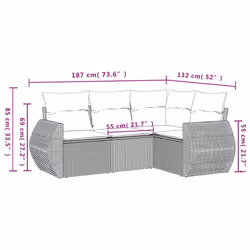 VidaXL 3253655 ensemble de meubles de jardin