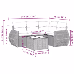 VidaXL 3253659 ensemble de meubles de jardin