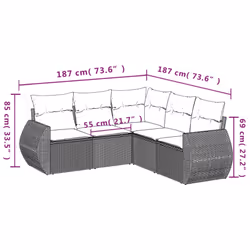 VidaXL 3253685 ensemble de meubles de jardin