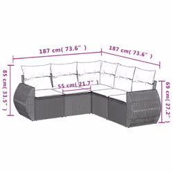VidaXL 3253687 ensemble de meubles de jardin