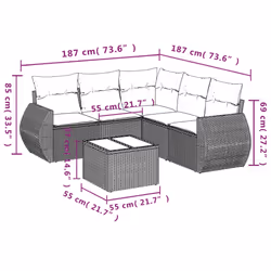 VidaXL 3253700 ensemble de meubles de jardin