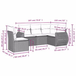 VidaXL 3253702 ensemble de meubles de jardin