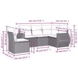 VidaXL 3253703 ensemble de meubles de jardin