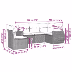 VidaXL 3253719 ensemble de meubles de jardin