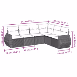 VidaXL 3253746 ensemble de meubles de jardin