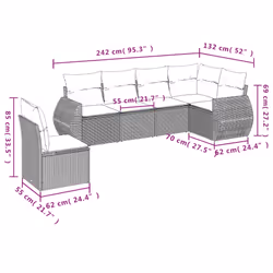 VidaXL 3253765 ensemble de meubles de jardin