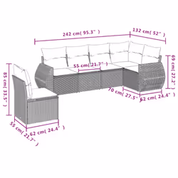 VidaXL 3253772 ensemble de meubles de jardin