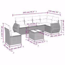 VidaXL 3253776 ensemble de meubles de jardin