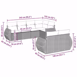 VidaXL 3253949 ensemble de meubles de jardin