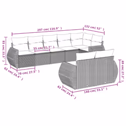 VidaXL 3253956 ensemble de meubles de jardin