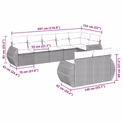 VidaXL 3253959 ensemble de meubles de jardin