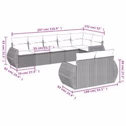 VidaXL 3253960 ensemble de meubles de jardin