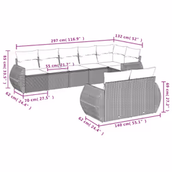 VidaXL 3253962 ensemble de meubles de jardin