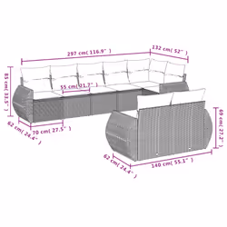 VidaXL 3253966 ensemble de meubles de jardin