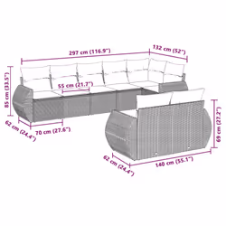 VidaXL 3253969 ensemble de meubles de jardin