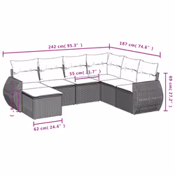 VidaXL 3254049 ensemble de meubles de jardin